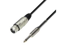 Adam Hall Cables 3 STAR MFP 0600 - Cable de Micro de XLR hembra a Jack 6,3 mm mono 6 m