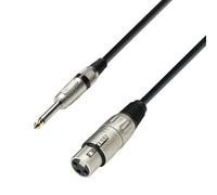 Adam Hall Cables 3 STAR MFP 0600 - Cable de Micro de XLR hembra a Jack 6,3 mm mono 6 m