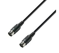 Adam Hall Cables 3 STAR MIDI 0075 BLK - Cable MIDI 0,75 m negro