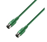 Adam Hall Cables 3 STAR MIDI 0150 GRN - Cable MIDI 1,5 m verde
