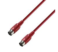 Adam Hall Cables 3 STAR MIDI 0150 RED - Cable MIDI 1,5 m rojo