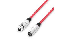 Adam Hall 3 STAR XLR Microphone Cable 50cm Red