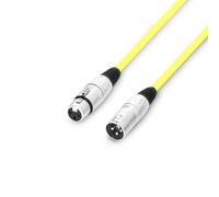Adam Hall cables 3 STAR MMF 0050 YEL - Cable de micrófono XLR hembra a XLR macho 0,5 m, color amarillo