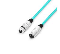 Adam Hall cables 3 STAR MMF 0100 GRN - Cable de micrófono | Adam Hall® XLR hembra x XLR macho | 1 m