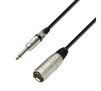 Adam Hall Cables 3 STAR MMP 0600 - Cable de Micro de XLR macho a Jack 6,3 mm mono 6 m