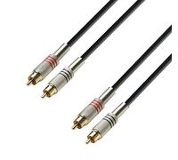 Adam Hall Cables 3 STAR TCC 0100 - Cable de Audio de 2 RCA macho a 2 RCA macho 1 m