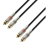Adam Hall - K3TCC0600 - Audio Cable 2 x RCA male to 2 x RCA male - 6.00 m