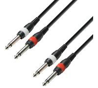 Adam Hall Cables 3 STAR TPP 0300 - Cable de Audio de 2 Jacks 6,3 mm mono a 2 Jacks 6,3 mm mono 3 m