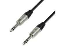 Adam Hall Cables 4 STAR BVV 0060 - Latiguillo de cable REAN de Jack 6,3 mm estéreo a Jack 6,3 mm estéreo 0,6 m