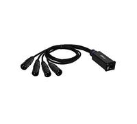 Adam Hall Cables 4 STAR CATBOX XM3 - Audio y DMX, adaptador AES/EBU a Cat XLR macho de 3 patillas