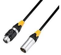 Adam Hall Cables 4 STAR DMF 1000 IP65 - Cable DMX AES/EBU de XLR macho de 3 pines a XLR hembra IP65 10 m