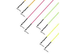 Adam Hall Cables 4 STAR IRR 0030 NEO SET Pedalboard Patch Cable | Set of 4 Adam Hall angled Jack TS | 0.3 m