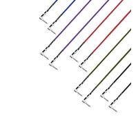 Adam Hall Cables 4 STAR IRR 0090 SET Pedalboard Patch Cable | Juego de 5 Adam Hall Jack TS acodado | 0,9 m