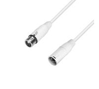 Adam Hall Cables 4 STAR MMF 1000 SNOW - Cable de micrófono XLR hembra a XLR macho 10 m