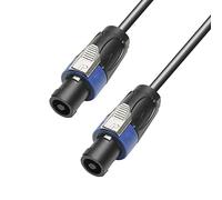 Adam Hall Cables 4 STAR S225 SS 1000 - Cable de altavoz 2 x 2,5 mm² Conectores de altavoz estándar de 4 polos 10 m