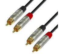 Adam Hall Cables 4 STAR TCC 0060 - Cable de Audio REAN de 2 RCA macho a 2 RCA macho 0,6 m