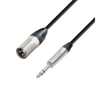 Adam Hall Cables 5 STAR BMV 0150 Cable balanceado | Neutrik® XLR Macho x Jack TRS | 1,5 m
