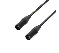 Adam Hall Cables 5 STAR DMM 0020 - Cable adaptador, XLR macho de 3 pines a XLR macho de 3 pines, negro, 0,2 m