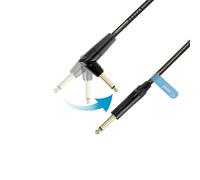 Adam Hall Cables 5 STAR IPPR 0150 FLIPJACK - Cables para instrumentos, Palmer Adam Hall FLIPJACK, Conector recto y acodado, 1,5 m, negro