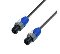 Adam Hall Cable de altavoz S215 SS0500 altamente flexible – 2 x 1,5 mm² 2 polos NEUTRIK speakON 5 m