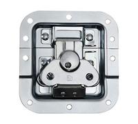 Adam Hall Hardware 17283P Cierre de Mariposa mediano y mitad con Paso Perfil Profundidad 12 mm con Paso Candado