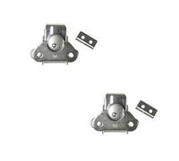 Adam Hall Hardware 17290 CM 2 AH - 2x Cerradura de mariposa con gancho, acero galvanizado