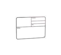 Adam Hall Hardware Tour - Etiqueta autoadhesiva (177 x 127 mm), color blanco