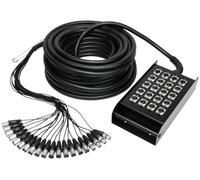 Adam Hall Cables K 20 C 15 - Manguera de Cable con Cajetín de Escenario 16/4 15 m