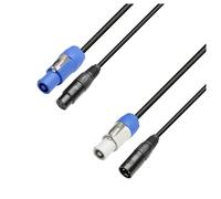 Adam Hall Power and 3-Pin DMX Cable 3m