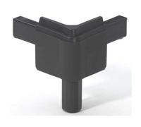 Adam Hall Q 4502 MDG - Esquina para perfil de cierre, macho, gris oscuro