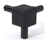 Adam Hall Q 4506 BLK - Esquina para casemaker, color negro