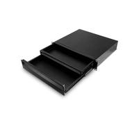 Adam Hall RACK DRAWER 02 DOUBLE ERGO - Cajón Rack de 2U para Racks de 19", Negro