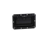 Adam Hall Recessed Sprung Handle in Black Dish 8 mm Deep