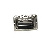 Adam Hall Recessed Sprung Handle in Steel Dish 8 mm Deep