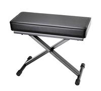 Adam Hall Stands SKT 17 - Banqueta de teclado plegable con acolchado extragrueso