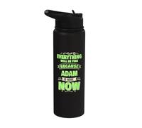 Adam Is Here Now Nombre personalizado Adam Stainless Steel Insulated Water Bottle