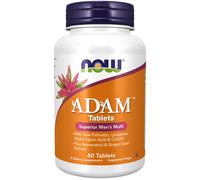 adam multivitamínico para hombres - 60 comprimidos - now