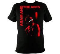 Adam & The Ants Kings Unisex 100% Cotton Short-Sleeve T-Shirts Black XL
