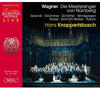 Adam, Theo Chor Und Orchester Der Bayereuther Festpiele Elisabeth Grummer Greindl, Josef Grummer, Elisabeth Knappertsbusch, Hans Weber, Ludwig Windgassen, Wolfgang - Wagner: Los Maestros Cantores De Nüremberg [Kna, 1960]