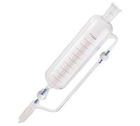 ADAMAS-BETA Embudo de adición graduado de presión constante de vidrio con doble llave de PTFE, ecualizando la cristalería del laboratorio de química del embudo de caída (B: 500ml, 24/40)