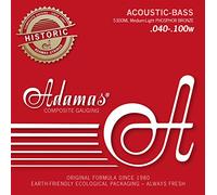 Adamas Cuerdas Para Bajo Acústico Phosphor Bronze Final de bola Juego 4 cuerdas Med-Light 5300ML