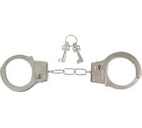 ADAMEL PARTY Esposas Metal Juguete Con Llave | Juego de Rol | Policía Ladrones | Disfraz Accesorio | Carnaval Halloween