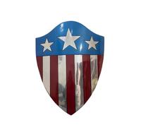 Adamhandicrafts Capitán América First Avenger Shield - Escudo calentador del Capitán América - Réplica de escudo de la Segunda Guerra Mundial - Escudo de cosplay o escudo de exhibición