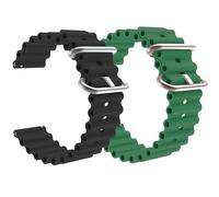 ADAMO Combo de correa de reloj de 22 mm compatible con Phoenix Ultra/Phoenix/Pulse 2/Xtend Pro/Xtend Call y todos los relojes de pulsera y relojes inteligentes de 22 mm, 22 MM, Silicona