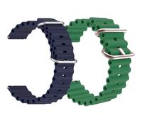 ADAMO Combo de correa de reloj de 22 mm compatible con Phoenix Ultra/Phoenix/Pulse 2/Xtend Pro/Xtend Call y todos los relojes de pulsera y relojes inteligentes de 22 mm, 22 MM, Silicona