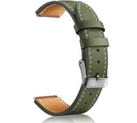 ADAMO Correa universal de piel auténtica adecuada para todos los relojes (para reemplazo a titan, timex, etc.) y relojes inteligentes ST-32 de 20/22 mm, 22 MM, Cuero, Sin piedra preciosa