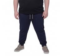 ADAMO Pantalones de chándal largos con puños y cremallera Serie SYMI para hombres hasta tallas grandes, 14XL, azul marino, 5XL