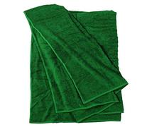 ADAMO Toalla de playa XXL 100% algodón - 100 x 220 cm, color verde oscuro: 470 - Toalla de sauna XXL, toalla de baño de gran tamaño - Toalla de ducha, toalla de baño y toalla de sauna