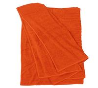 ADAMO Toalla de playa XXL 100% algodón - 155 x 220 cm, color naranja: 515 - Toalla de sauna XXL - Toalla de baño de gran tamaño - Toalla de ducha, toalla de baño y toalla de sauna