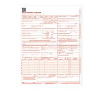 Adams Formularios de reclamación de Seguro médico para Impresora láser, 8.5 x 11 Pulgadas, 250 por Paquete (CMS1500L2V)